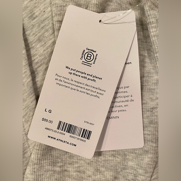 Athleta Purana Wrap Sweatshirt with Hoodie Size L Gray - Picture 9 of 10